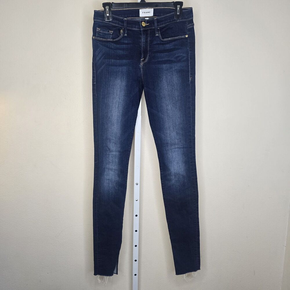 FRAME Size 29 Columbia Road Denim Jeans Raw Hem Ankle Slit